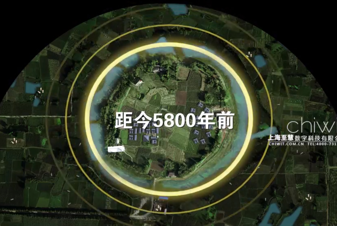 城头山 (曙光初照)沙盘